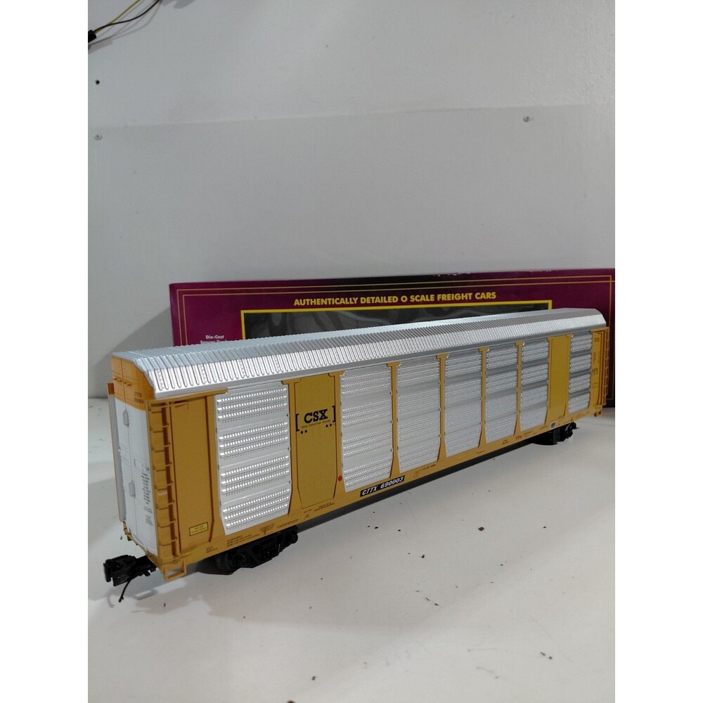 MTH 20-95151 O Gauge Model Railroad CSX Closed Auto Carrier Rack Car w/Box - Picture 2 of 12